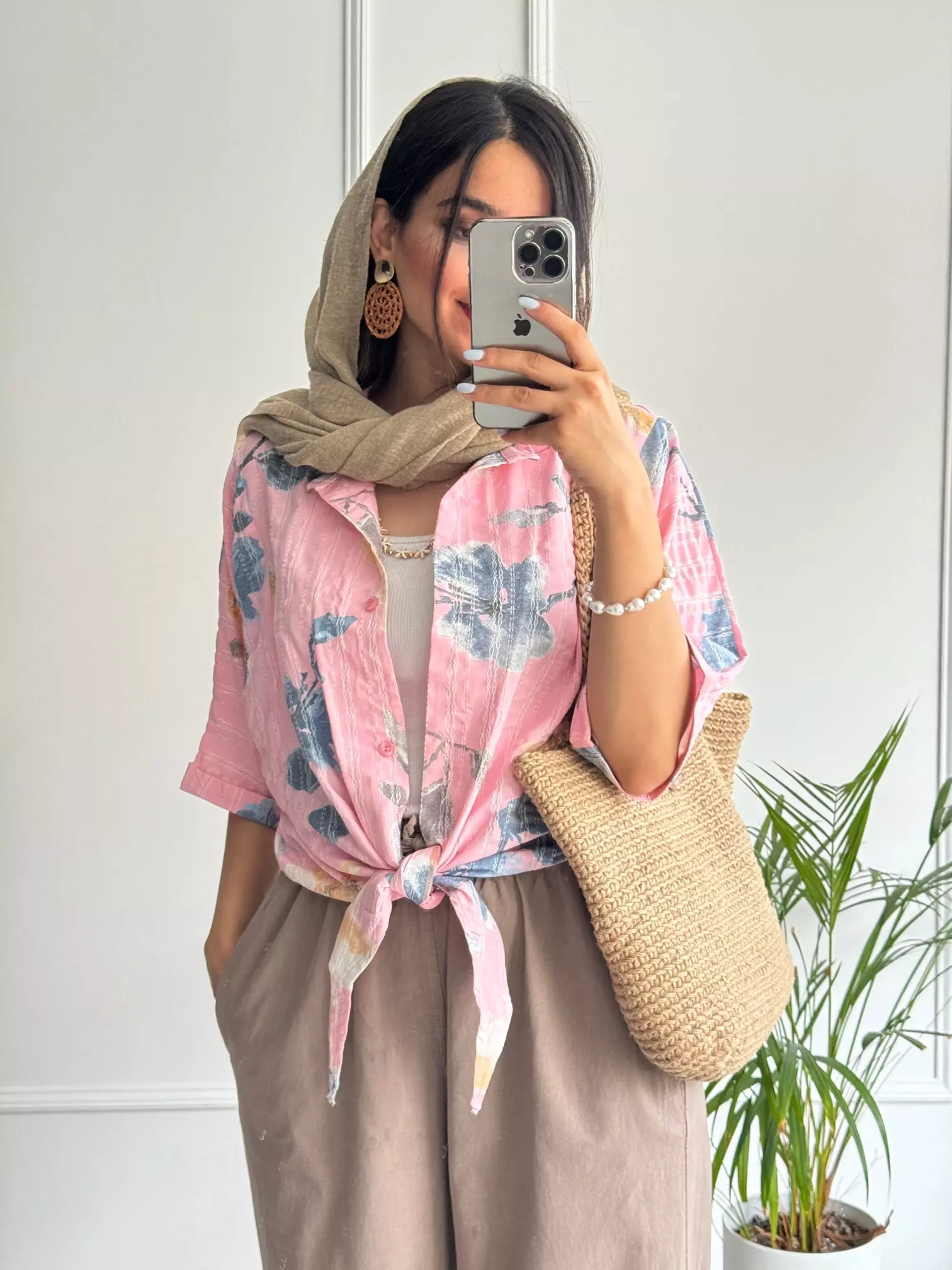 شومیز گره ای گندم